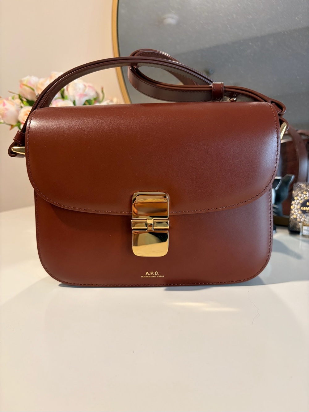 A.P.C. Grace Bag with Gold Hardware